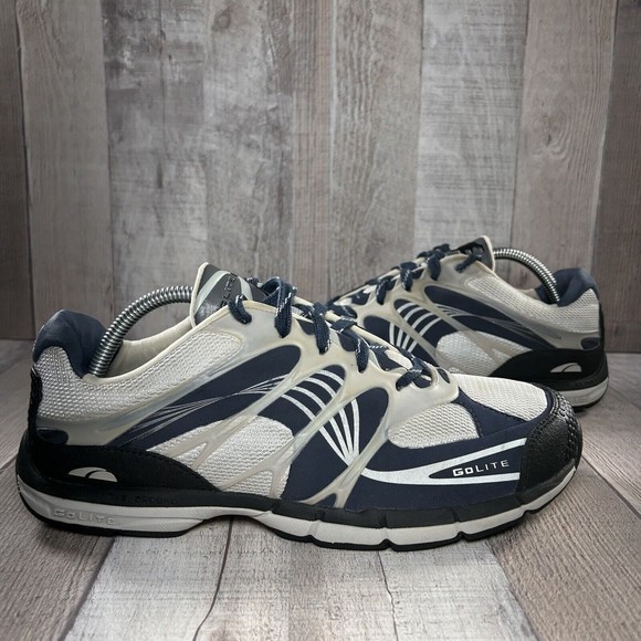 GoLite Amp Lite Trail Runner Men's Running Shoes Blue White Size 9 1006TR30 - Picture 2 of 12